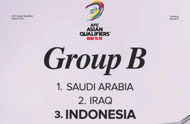 Timnas Indonesia masuk Grub B. [Instagram]